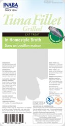 Inaba Tender Grilled Tuna Fillet in Homestyle broth, soft & chewy cat treats, .52-oz pouch, 6ct slide 2 of 7