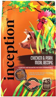 Discontinued - INCEPTION Chicken & Pork Meal Recipe Dry Dog Food, 13.5 ...