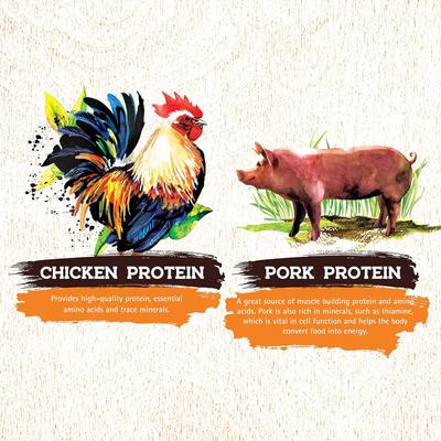 Show full view: Inception Chicken & Pork Meal Recipe Dry Dog Food, 27-lb bag slide 5 of 10