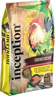 Show full view: Inception Chicken Recipe Dry Food, 27-lb bag + Soft & Chewy Dog Treats, 4-oz bag slide 2 of 6