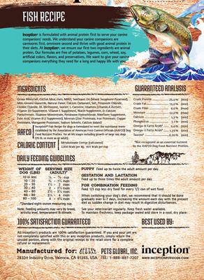 Show full view: Inception Fish Recipe Dry Dog Food, 4-lb bag slide 3 of 10