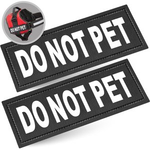 Industrial Puppy Do Not Pet Dog Patches, Large, 2 count
