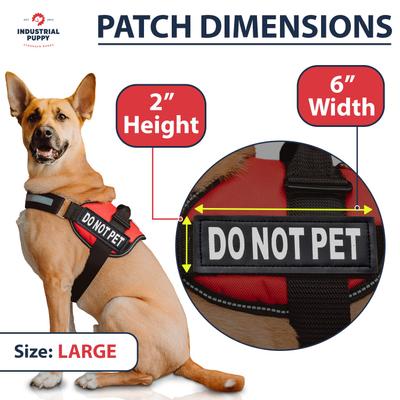 Show full view: Industrial Puppy Do Not Pet Dog Patches, Large, 2 count slide 4 of 8