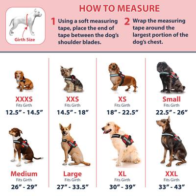 Show full view: Industrial Puppy Emotional Support Animal ESA Reflective Dog Harness, Black, X-Large: 30 to 39-in chest slide 5 of 9