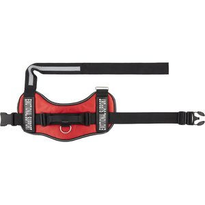 Industrial Puppy Emotional Support Animal ESA Reflective Dog Harness & Leash, Red, Large: 27 to 33.5-in chest