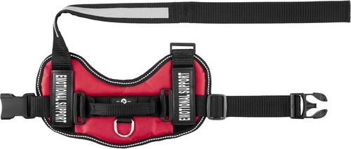 Show full view: Industrial Puppy Emotional Support Animal ESA Reflective Dog Harness & Leash, Red, Small: 21 to 26-in chest slide 7 of 11