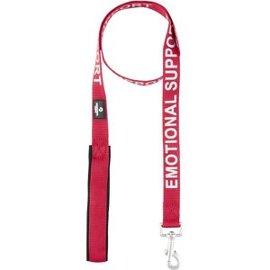 Industrial Puppy Emotional Support Animal ESA Reflective Dog Harness & Leash, Red, Small: 21 to 26-in chest