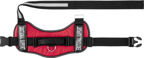 Show full view: Industrial Puppy Emotional Support Animal ESA Reflective Dog Harness & Leash, Red, X-Large: 30 to 39-in chest slide 8 of 12