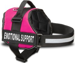Industrial Puppy Emotional Support Animal ESA Reflective Dog Harness, Pink, Medium: 24 to 29-in chest