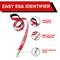 Show in main carousel: Industrial Puppy Emotional Support Dog ESA Nylon Reflective Dog Leash, Red, 4-ft long, 1-in wide slide 3 of 7