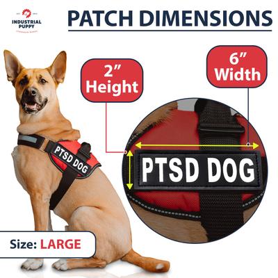Show full view: Industrial Puppy PTSD Dog Harness Patches, 2 count, Large slide 3 of 7