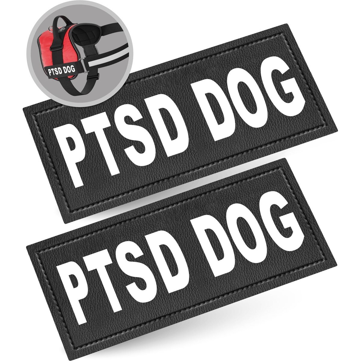 Industrial Puppy PTSD Dog Harness Patches, 2 count, Small