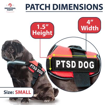 Show full view: Industrial Puppy PTSD Dog Harness Patches, 2 count, Small slide 4 of 8