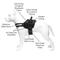 Show in main carousel: Industrial Puppy Reflective Hook & Loop Strap Dog Harness, Black, Large slide 3 of 6