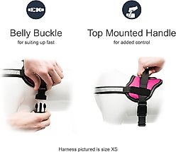 Industrial Puppy Reflective Hook & Loop Strap Dog Harness, Pink, Medium slide 2 of 3