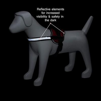 Show full view: Industrial Puppy Reflective Hook & Loop Strap Dog Harness, Red, X-Small slide 4 of 8