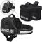 Show in main carousel: Industrial Puppy Reflective Service Dog Harness & Detachable Backpacks, Black, Medium: 24 to 29-in chest slide 1 of 9