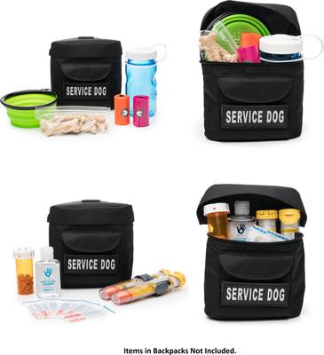 Show full view: Industrial Puppy Reflective Service Dog Harness & Detachable Backpacks, Black, X-Large: 30 to 39-in chest slide 5 of 9