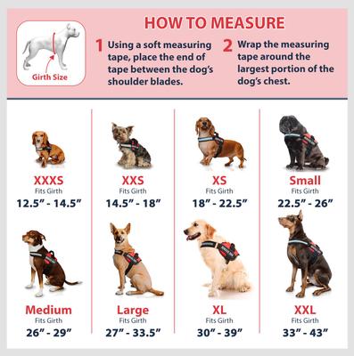 Show full view: Industrial Puppy Reflective Service Dog Harness & Leash, Pink, Medium: 24 to 29-in chest slide 5 of 11