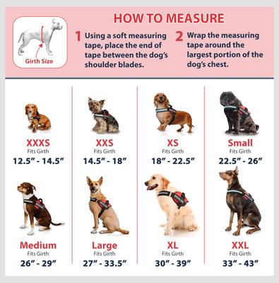 Show full view: Industrial Puppy Reflective Service Dog Harness & Leash, Pink, X-Large: 30 to 39-in chest slide 5 of 11