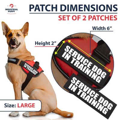 Show full view: Industrial Puppy Service Dog In Training Patches, Large, 2 count slide 3 of 7