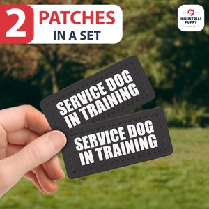 Industrial Puppy Service Dog In Training Patches, XX-Small, 2 count