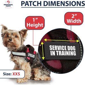 Industrial Puppy Service Dog In Training Patches, XX-Small, 2 count