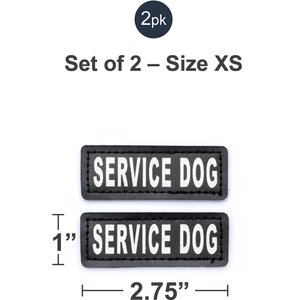 Industrial Puppy Service Dog Patches, 2 count, X-Small