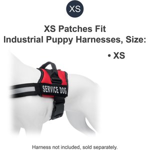Industrial Puppy Service Dog Patches, 2 count, X-Small