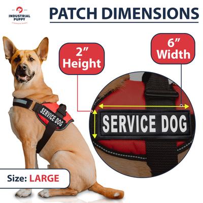 Show full view: Industrial Puppy Service Dog Patches for Service Dog Vest, 2 count, Large slide 3 of 7