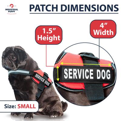 Show full view: Industrial Puppy Service Dog Patches for Service Dog Vest, 2 count, Small slide 3 of 7