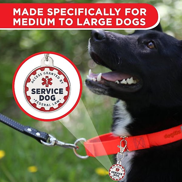 Industrial Puppy Service Dog Tag, 2 count