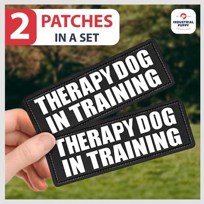 Show full view: Industrial Puppy Therapy Dog In Training Harness Dog Patch, 2 count slide 2 of 6