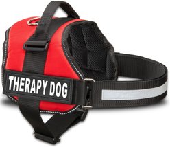 Industrial Puppy Therapy Dog Vest Harness with Therapy Dog Patches, Red, Large: 27 to 33.5-in chest