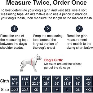 Industrial Puppy Therapy Dog Vest Harness with Therapy Dog Patches, Red, Small: 21 to 26-in chest