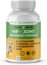 Infinite Pet Life Hip & Joint Advanced Formula Beef Liver Flavor Dog Supplement, 90 count