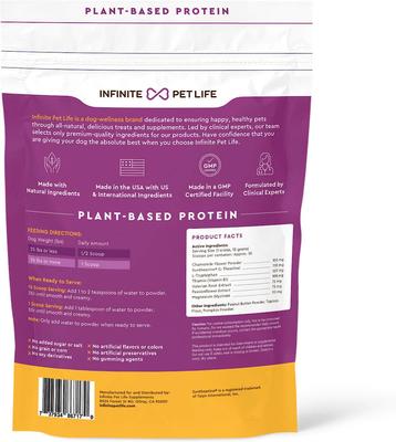 Show full view: Infinite Pet Life Premium Calm & Comfort Powder Supplement for Dogs, 30 servings slide 3 of 5