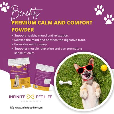 Show full view: Infinite Pet Life Premium Calm & Comfort Powder Supplement for Dogs, 30 servings slide 5 of 5