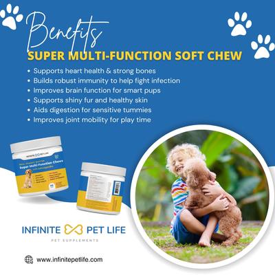 Show full view: Infinite Pet Life Super Multi-Function Chews Supplement for Dogs, 90 count slide 5 of 5