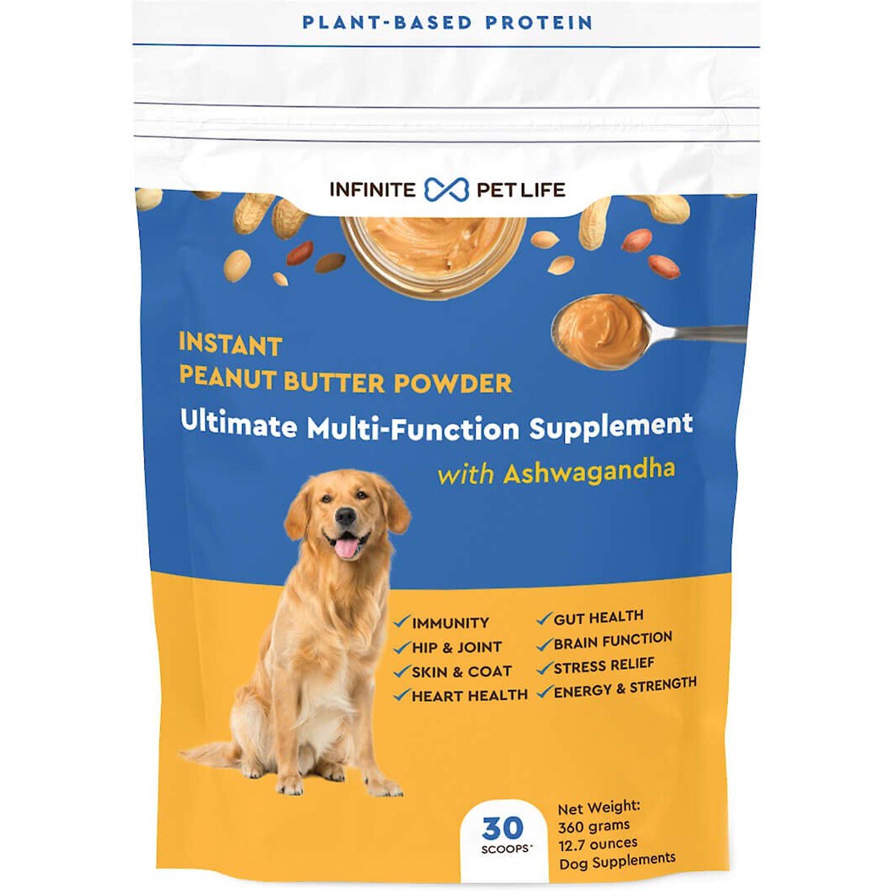Infinite Pet Life Ultimate Multi-Function Powder Supplement for Dogs, 30 servings