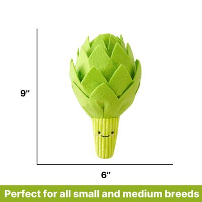 Show full view: Injoya Artichoke Cat & Dog Snuffle Toy, Green, Small slide 3 of 8