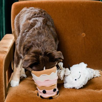 Show full view: Injoya Boba Time Cat & Dog Snuffle Toy, Ivory, Small slide 6 of 9