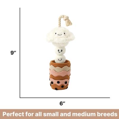 Show full view: Injoya Boba Time Cat & Dog Snuffle Toy, Ivory, Small slide 8 of 9