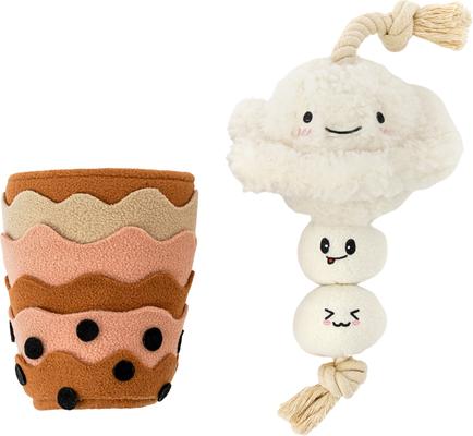 Show full view: Injoya Boba Time Cat & Dog Snuffle Toy, Ivory, Small slide 3 of 9