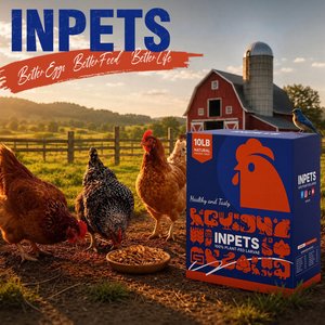 INPETS 100% Plant-Fed Dried Black Soldier Fly Larvae Chicken Treats, 5-lb box