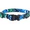 Show in main carousel: Inspire Adjustable Fashion Polyester Standard Dog Collar, Malachite Magic, Large: 18 to 26-in neck, 1-in wide slide 1 of 1