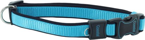 Show full view: Inspire Adjustable Neoprene Standard Dog Collar, Aqua, Medium: 14 to 20-in neck, 1-in wide slide 7 of 9