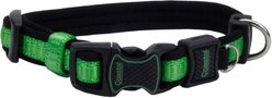 Inspire Adjustable Neoprene Standard Dog Collar, Green, Medium: 14 to 20-in neck, 1-in wide