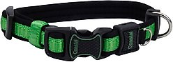 Inspire Adjustable Neoprene Standard Dog Collar, Green, X-Small: 8 to 12-in neck, 5/8-in wide