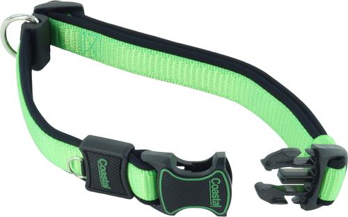 Show full view: Inspire Adjustable Neoprene Standard Dog Collar, Green, X-Small: 8 to 12-in neck, 5/8-in wide slide 8 of 9